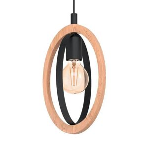 EGLO Suspension Basildon en bois/acier, à 1 lampe - Publicité