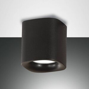 Fabas Luce Plafonnier Smooth, à 1 lampe, noir, IP44 - Publicité