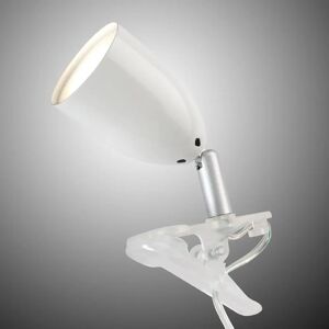Brilliant Lampe à pince LED moderne LEO, blanche - Publicité