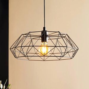 Lampe Suspendue Culot E27 Noir 'Carlton 2' - Publicité