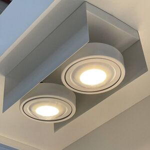 MEGATRON Cardano spot plafond LED à 2 lampes blanc - Publicité