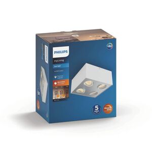 Philips myLiving spot LED Box à 4 lampes blanc - Publicité