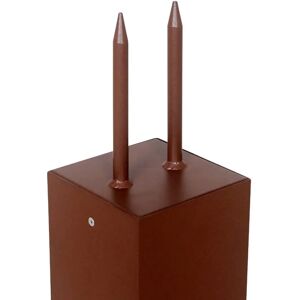 Lampe pour socle LED solaire Tradition Sensor Corten 40cm