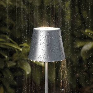 Lampe à poser LED Nuindie mini 25 cm argentée