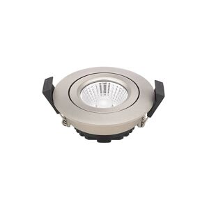 LED Spot à encastrer au plafond Diled, Ø 8,5 cm, 6 W, 3.000 K, acier