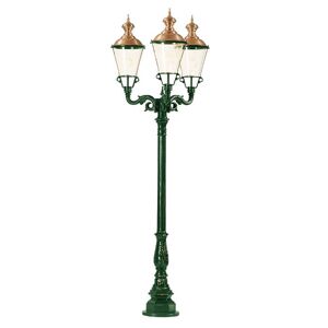 K.S. Verlichting Lampadaire Paris vert à trois lampes - Publicité
