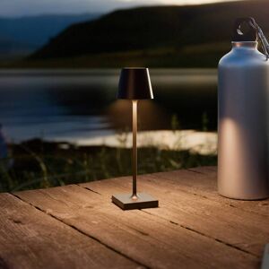 Lampe de table LED rechargeable Nuindie pocket, noir nuit