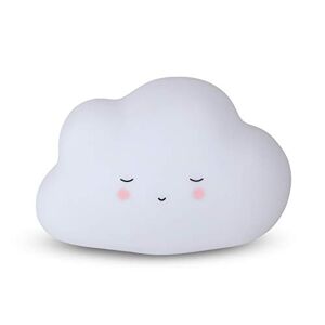 Teeny & Tiny Veilleuse pour chambre de bébé et enfant en silicone souple, allumage tactile à LED, nuage – 200 g - Publicité