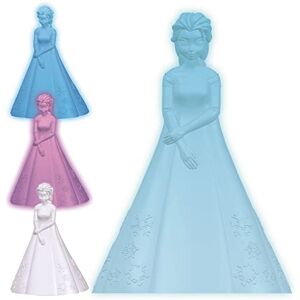 Lexibook - Veilleuse Couleur Elsa La Reine des Neiges-Décoration Lumineuse Multicolore Chambre Enfants Disney Frozen avec Timer, NLJ110FZ - Publicité