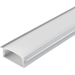 Silamp Profilé Aluminium Large Encastrable 2m pour Ruban LED Cache Opaque Blanc - Publicité