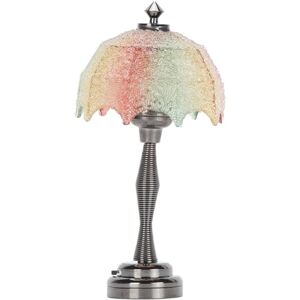 Odorkle Mini Lampadaire LED pour Maison de Poupée, Style, avec Abat-jour coloré, Base en Métal, Lumière Fonctionnelle, Fonctionne à Piles - Publicité