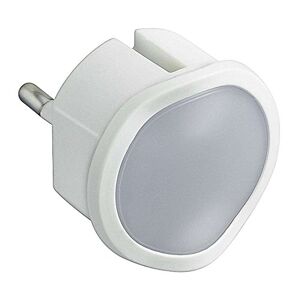 Legrand 050678 Veilleuse Lampe Torche avec Batterie avec 2 LEDs Haute Luminosité et Fiche, 2P, 10A, Blanc - Publicité