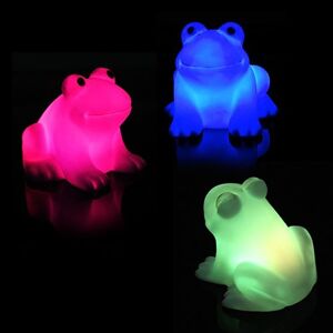 jiashemeng Énergie Magique LED Mignon Grenouille Veilleuse Lampe Changeante De Couleurs Lampe Colorée Cadeau, Douce Veilleuse Bébé Enfants Lampe Décoration pour Halloween Cadeau De Noël - Publicité