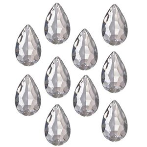 AMBROS - Kristall Lot de 10 cristaux de forme "paon", hauteur 32mm, pour luminaires (lustres, chandeliers)... Publicité