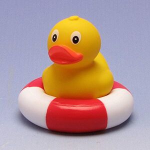 Duckshop Boutique de Duck I Lampadaire de canard de bain canard de bain de natation dans le ring I I H : 8 cm - Publicité