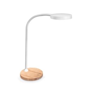 Cep Lampe de bureau Led intégrée Flex - Cep - 5,46 W - Bras flexible - blanc/bois Rose