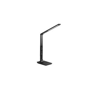 Alba Lampe LED Viva tactile Gris anthracite, port USB, horloge. Tête 32 cm, bras 35 cm, socle 19 x12 cm - Publicité