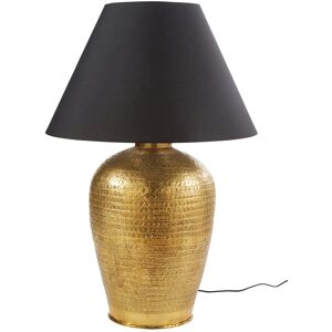 Maisons du Monde Lampe en metal bronze et abat-jour noir