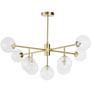 Maisons du Monde Suspension 9 globes en verre et metal dore