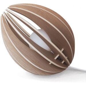 Gone's Lampe a poser en bois avec fil blanc sans ampoule