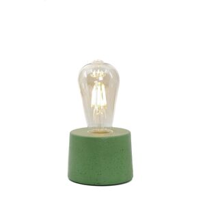 Junny Lampe cylindrique en beton vert fabrication artisanale