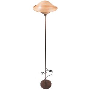 HYDILE Lampadaire en bambou et pied en bronze H138