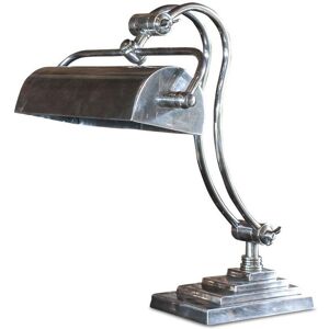 PIB Lampe de bureau en métal argenté Argent 21x59x28cm