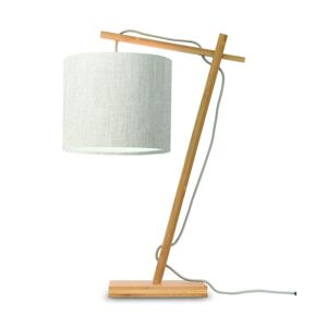 Good & Mojo Lampe de table bambou/lin H46cm