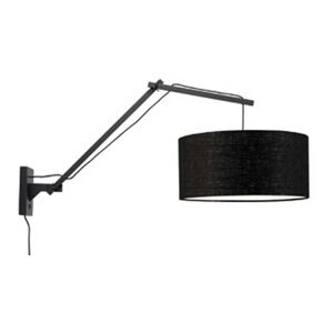 Good & Mojo Applique bambou noir/lin L95cm