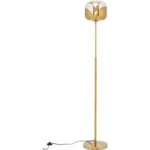 Kare Design Lampadaire en acier doré et verre H160 - Publicité