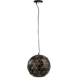 Deko Light Suspension en métal noir mat origami D40cm