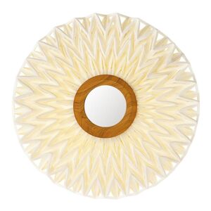 Now s Home Applique en tissu blanc cassé avec miroir 60cm