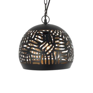 Laurie Lumiere Suspension en metal noir Noir 27x26x27cm