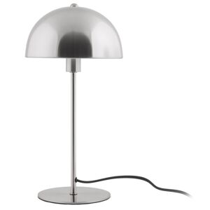 Leitmotiv Lampe à poser champignon en métal argent Gris 20x39x20cm