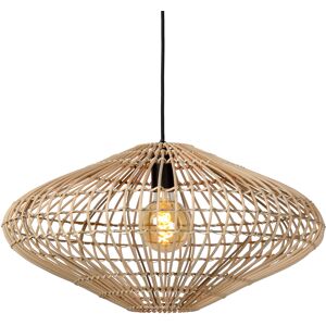 Lucide Suspension rotin diamètre 56cm beige - Publicité