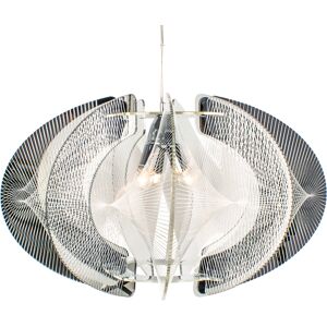 Laurie Lumiere Suspension en pvc argente Argent 76x46x76cm