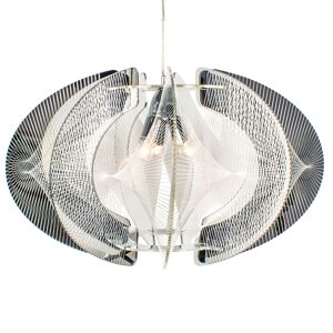 Laurie Lumiere Suspension en pvc argente