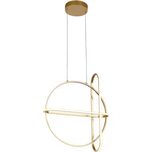 Laurie Lumiere Suspension en aluminium dore Or 16x120x52cm