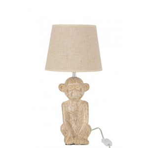 LANADECO Lampe singe en ciment et textile beige H46m
