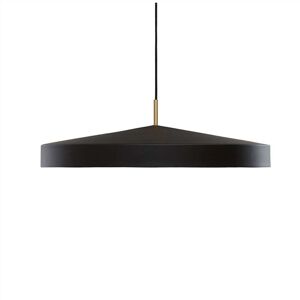 Lampe suspendue noire métal revêtement par poudre Ø65xH19cm Noir 65x19x65cm