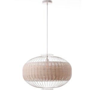 LUMISKY VALENTINA WHITE - Suspension intérieur rotin beige D55cm Beige 40x40x56cm