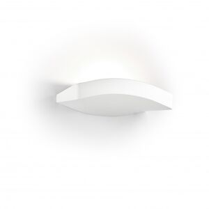 LEDS C4 Applique d'intérieur LED incurvée en métal blanc Blanc 10x6x20cm