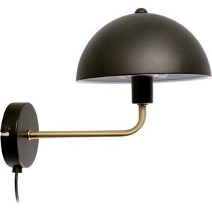 Present Time Applique murale bonnet metal noir