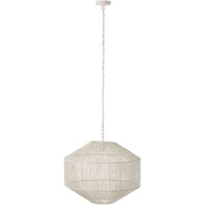 Meubles & Design Suspension bohème en métal blanc Blanc 60x48x60cm