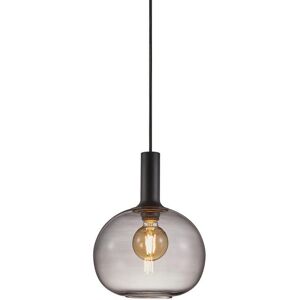 Nordlux Suspension metal verre diametre 25cm gris