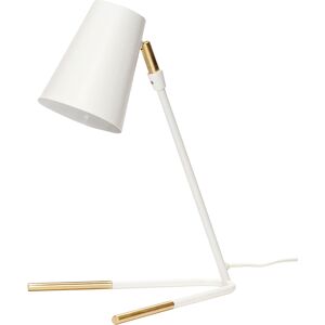 Hübsch Lampe de table en laiton et fer blanc et laiton Blanc 27x40x25cm