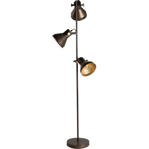 Lastdeco Lampe Haute en Fer Bronze, 46x42x160 cm Cuivre 46x160x42cm