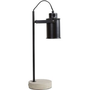 Beliani Lampe de bureau noir Noir 13x37x13cm