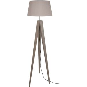 Tosel Lampadaire bois taupe