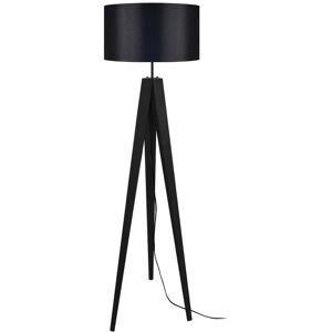 Tosel Lampadaire bois noir